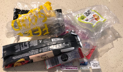 Soft plastics in the recycling bin